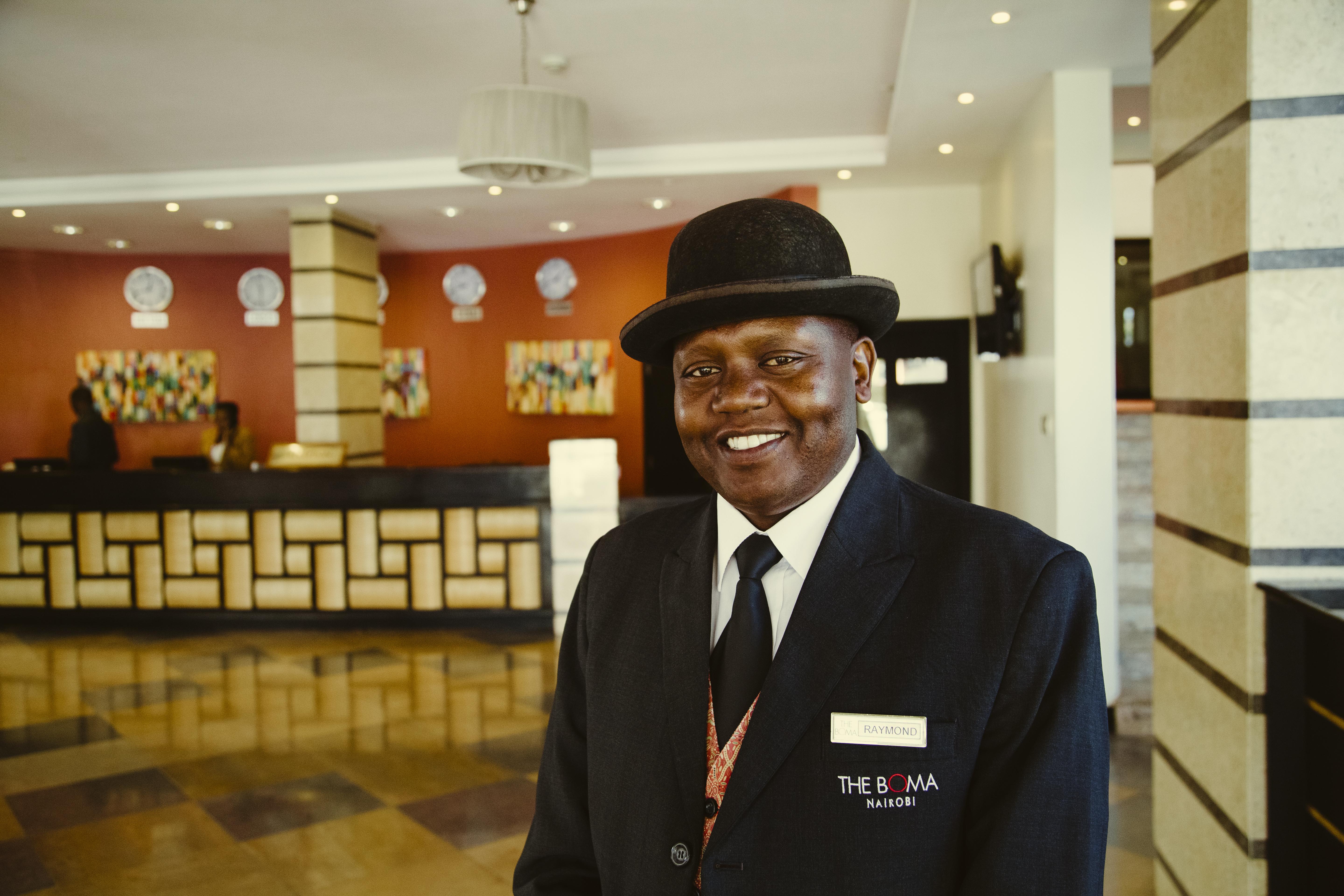 The Boma Nairobi Ξενοδοχείο Εξωτερικό φωτογραφία A hotel concierge